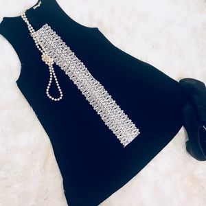 Black and white altered state  dress